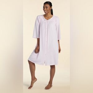 Miss Elaine NYLON TRICOT SHORT ROBE NIGHTGOWN Size Small